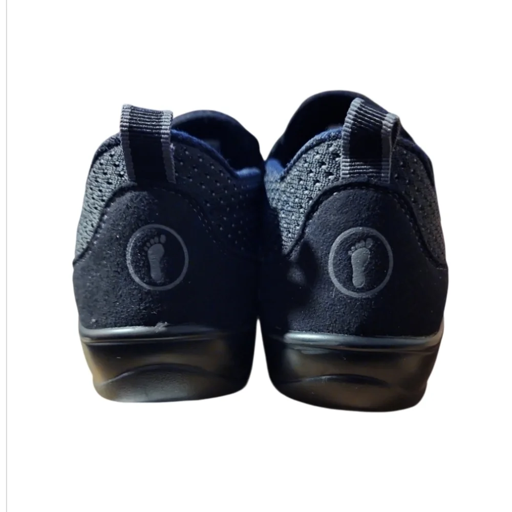 Orthofeet Women’s Orthopedic Quincy 821 Black Slip On Strap Shoes Size 9 B Med